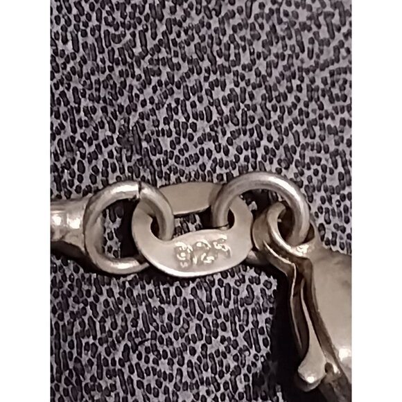 *Sale* Sterling silver green rhinestone turtle pendant necklace - Picture 3 of 11